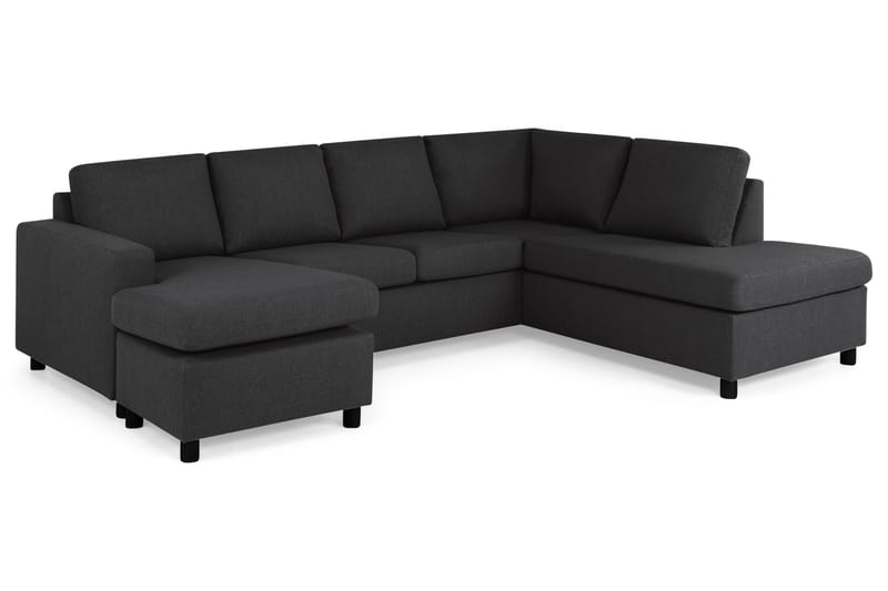 Crazy U-sofa Stor Chaiselong Venstre - Antracit - Møbler - Sofaer - U Sofa