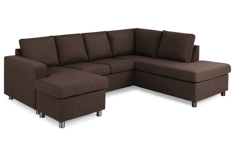 Crazy U-sofa Stor Chaiselong Venstre - Brun - Møbler - Sofaer - U Sofa