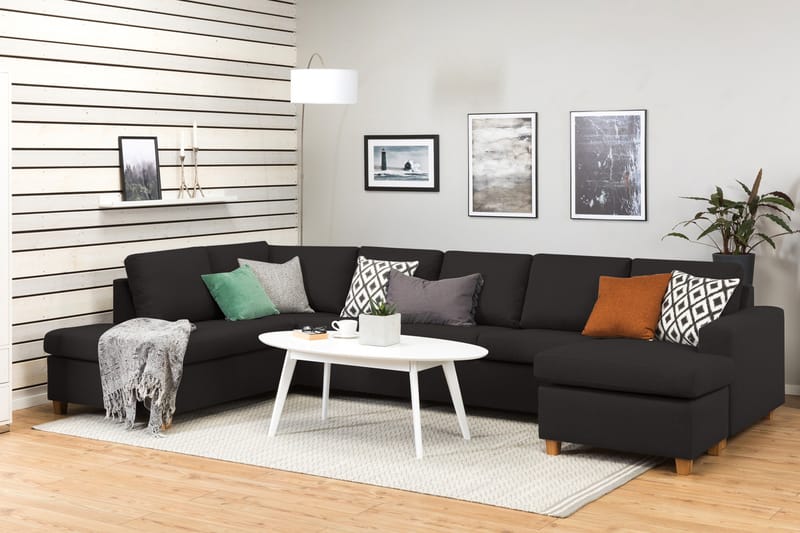 Crazy U-sofa XL Chaiselong Højre - Antracit - Møbler - Sofaer - U Sofa