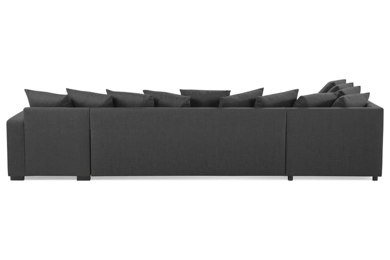 Crazy U-sofa XL Chaiselong Højre inkl Løse rygpuder - Sort - Møbler - Sofaer - U Sofa