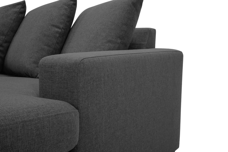 Crazy U-sofa XL Chaiselong Højre inkl Løse rygpuder - Sort - Møbler - Sofaer - U Sofa