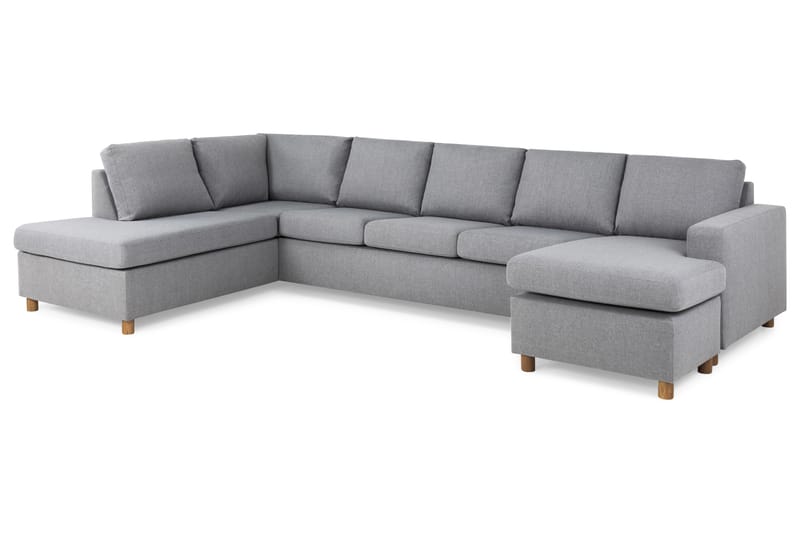 Crazy U-sofa XL Chaiselong Højre - Lysegrå - Møbler - Sofaer - U Sofa