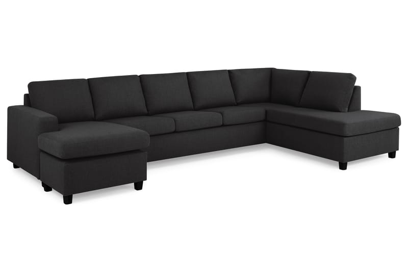 Crazy U-sofa XL Chaiselong Venstre - Antracit - Møbler - Sofaer - U Sofa