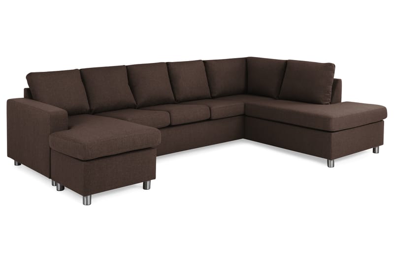 Crazy U-sofa XL Chaiselong Venstre - Brun - Møbler - Sofaer - U Sofa