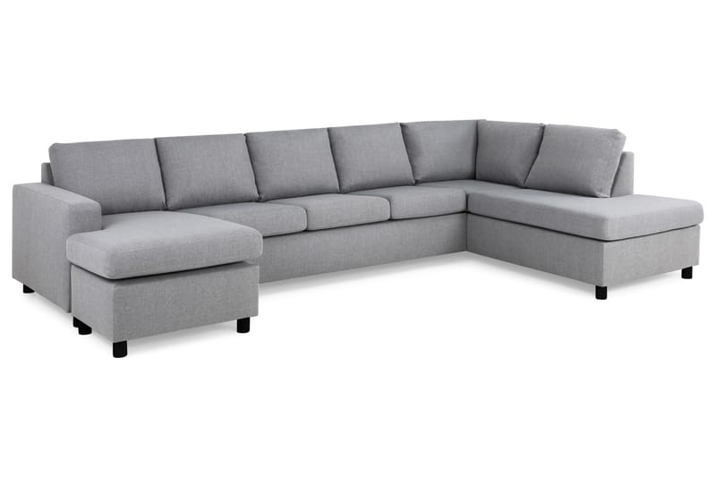 Crazy U-sofa XL Chaiselong Venstre - Lysegrå - Møbler - Sofaer - U Sofa