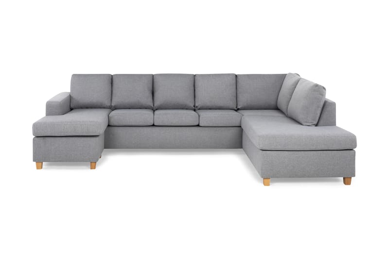 Crazy U-sofa XL Chaiselong Venstre - Lysegrå - Møbler - Sofaer - U Sofa