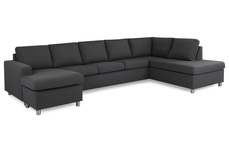 Crazy U-sofa XL Chaiselong Venstre - Mørkegrå - Møbler - Sofaer - U Sofa