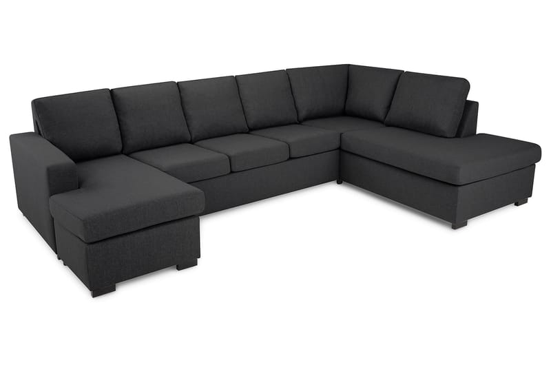 Crazy U-sofa XL Chaiselong Venstre - Mørkegrå - Møbler - Sofaer - U Sofa