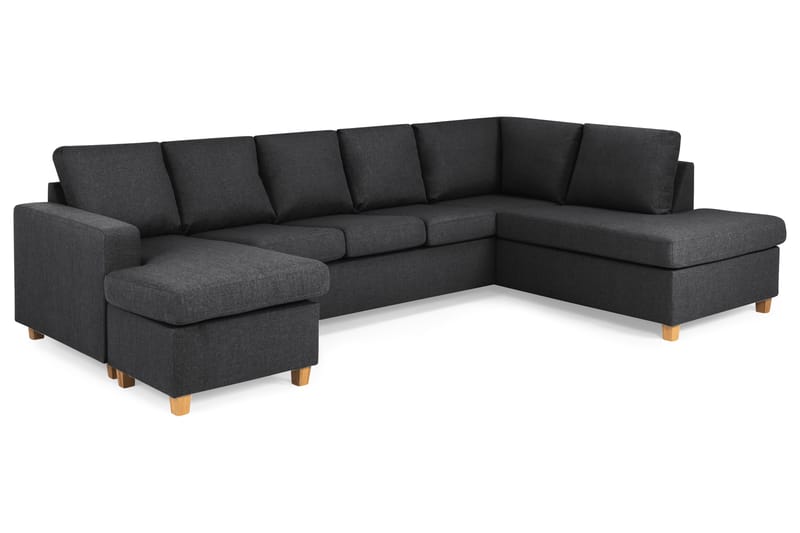 Crazy U-sofa XL Chaiselong Venstre - Mørkegrå - Møbler - Sofaer - U Sofa