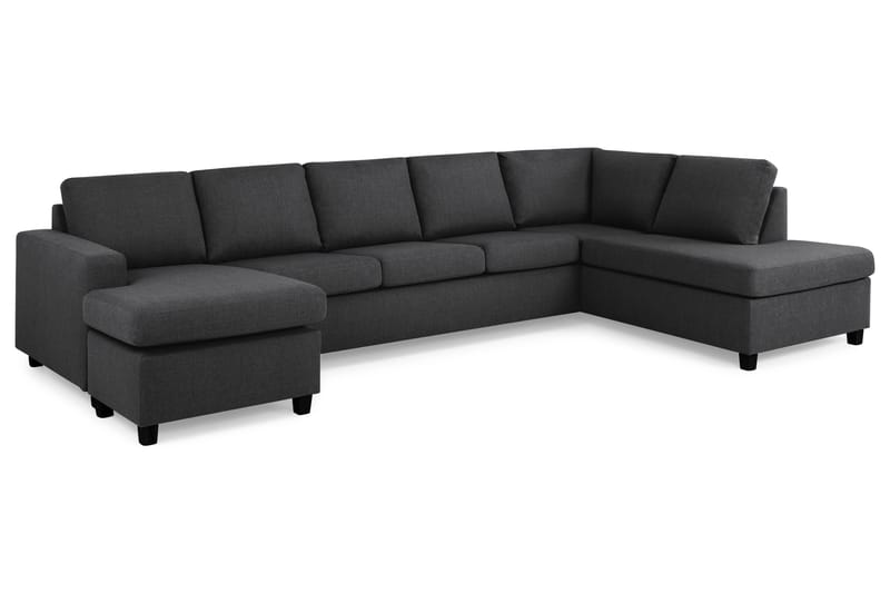 Crazy U-sofa XL Chaiselong Venstre - Mørkegrå - Møbler - Sofaer - U Sofa