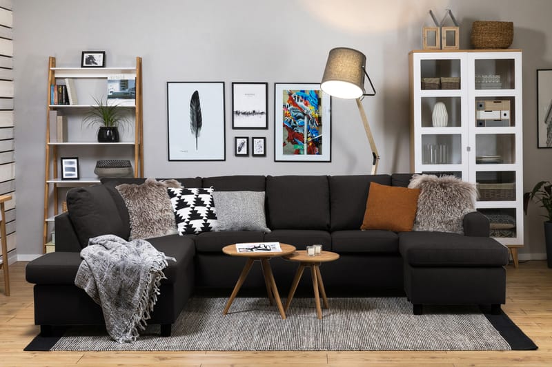 Crazy U-sofa XXL Chaiselong Højre - Antracit - Møbler - Sofaer - U Sofa