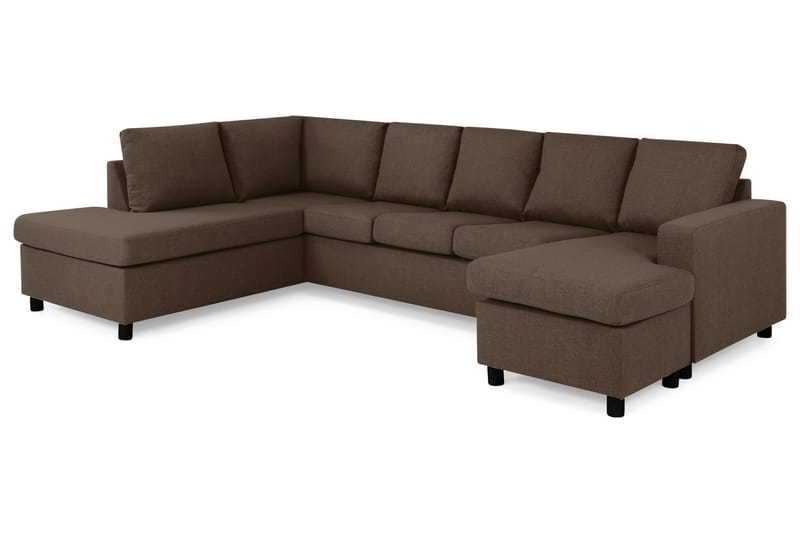 Crazy U-sofa XXL Chaiselong Højre - Brun - Møbler - Sofaer - U Sofa