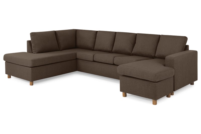 Crazy U-sofa XXL Chaiselong Højre - Brun - Møbler - Sofaer - U Sofa