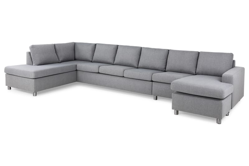 Crazy U-sofa XXL Chaiselong Højre - Lysegrå - Møbler - Sofaer - U Sofa