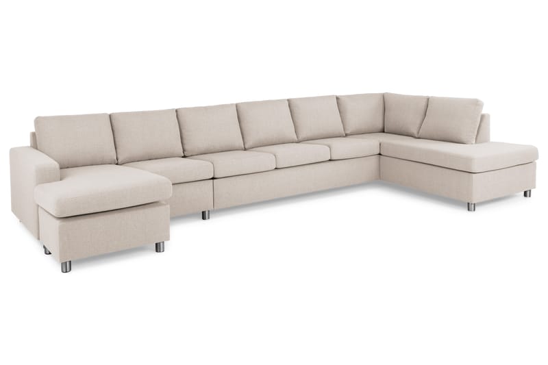 Crazy U-sofa XXL Chaiselong Venstre - Beige - Møbler - Sofaer - U Sofa