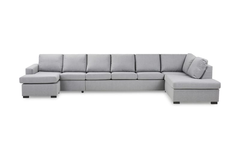 Crazy U-sofa XXL Chaiselong Venstre - Lysegrå - Møbler - Sofaer - U Sofa