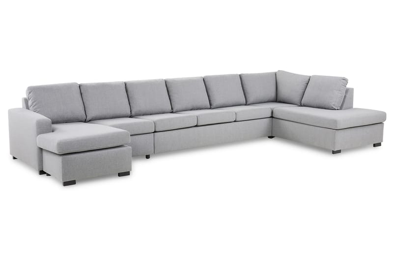 Crazy U-sofa XXL Chaiselong Venstre - Lysegrå - Møbler - Sofaer - U Sofa