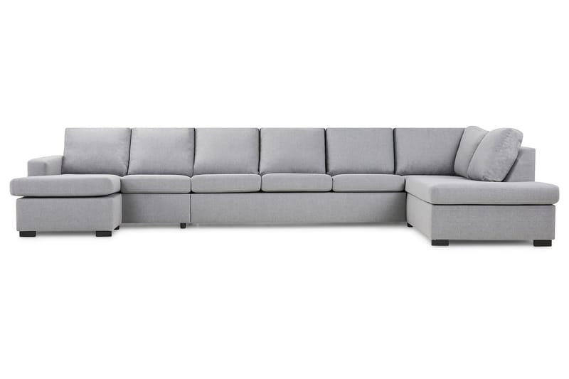 Crazy U-sofa XXL Chaiselong Venstre - Lysegrå - Møbler - Sofaer - U Sofa