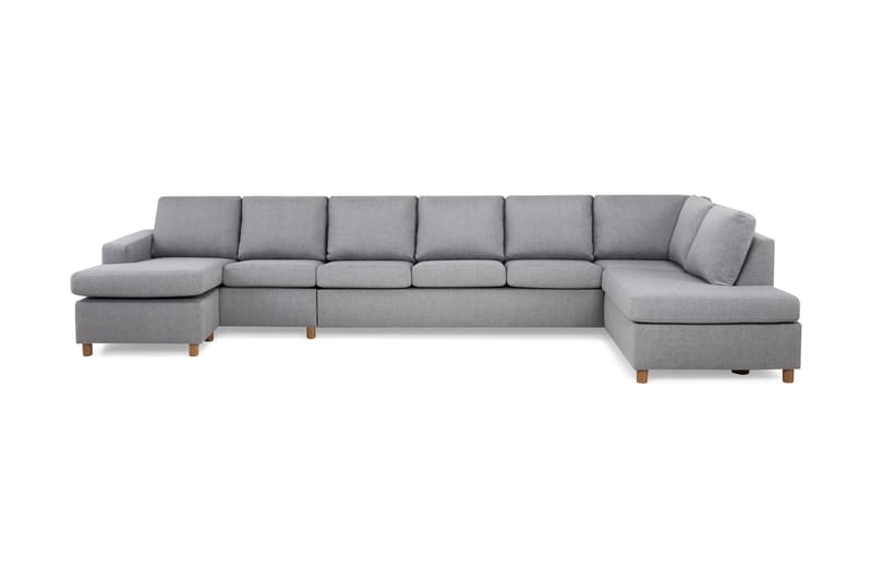 Crazy U-sofa XXL Chaiselong Venstre - Lysegrå - Møbler - Sofaer - U Sofa