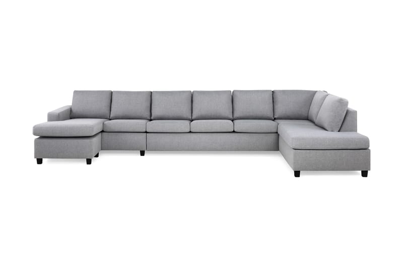 Crazy U-sofa XXL Chaiselong Venstre - Lysegrå - Møbler - Sofaer - U Sofa