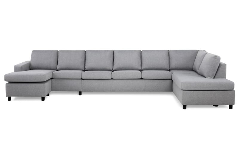 Crazy U-sofa XXL Chaiselong Venstre - Lysegrå - Møbler - Sofaer - U Sofa