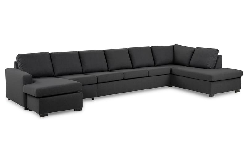 Crazy U-sofa XXL Chaiselong Venstre - Mørkegrå - Møbler - Sofaer - U Sofa