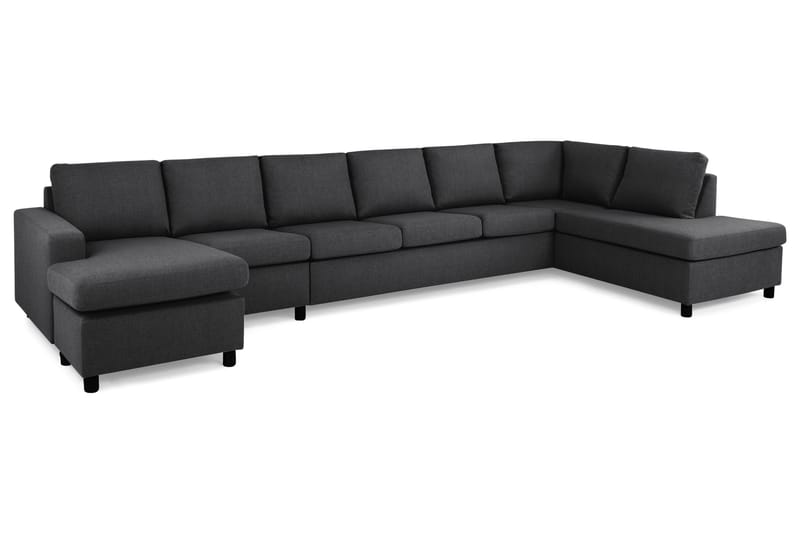 Crazy U-sofa XXL Chaiselong Venstre - Mørkegrå - Møbler - Sofaer - U Sofa