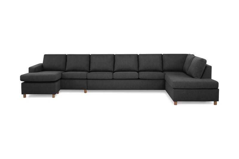 Crazy U-sofa XXL Chaiselong Venstre - Mørkegrå - Møbler - Sofaer - U Sofa