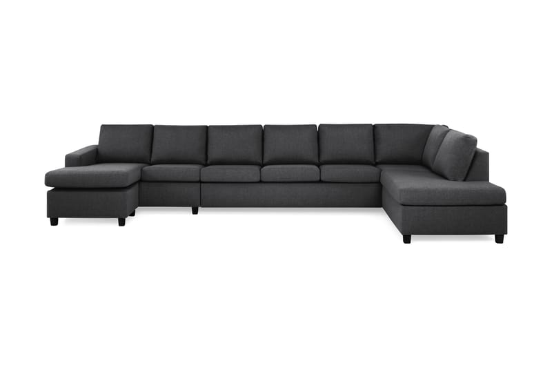 Crazy U-sofa XXL Chaiselong Venstre - Mørkegrå - Møbler - Sofaer - U Sofa