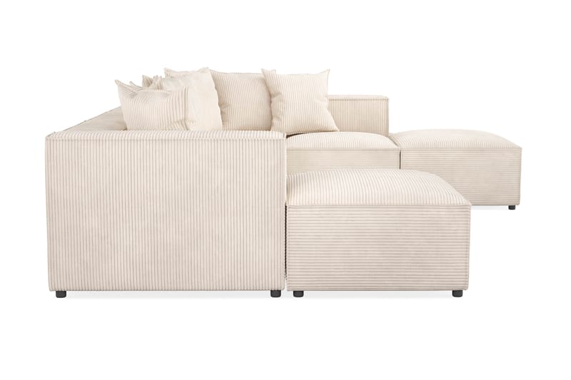 Cubo Dyb Manchester U-Sofa 5-personers Divan Højre, Chaiselong Højre - Beige / Lys - Møbler - Sofaer - U Sofa