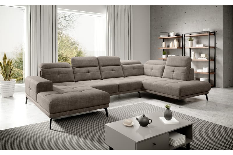 Devender Sofa m. Chaiselonger - Beige - Møbler - Sofaer - U Sofa