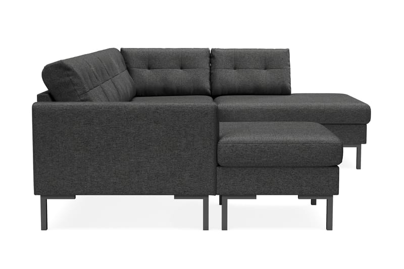 Frillestad 4-pers U-sofa Divan Venstre - Mørkegrå - Møbler - Sofaer - U Sofa