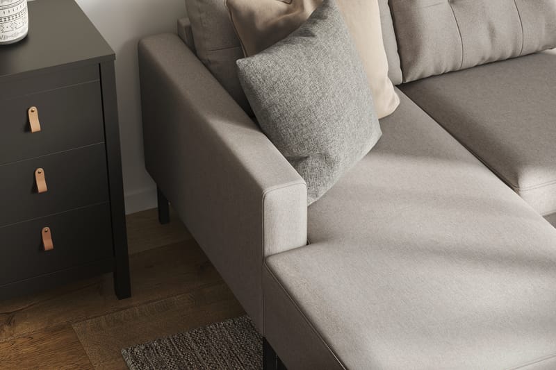 Frillestad 4-pers U-sofa Divan Venstre - Beige - Møbler - Sofaer - U Sofa