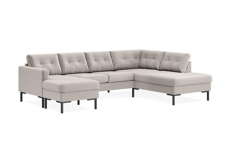 Frillestad 4-pers U-sofa Divan Venstre - Beige - Møbler - Sofaer - U Sofa