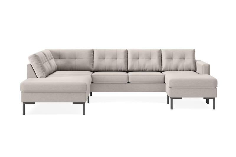 Frillestad 4-pers U-sofa Divan Højre - Beige - Møbler - Sofaer - U Sofa