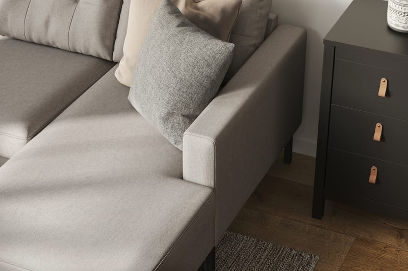 Frillestad 4-pers U-sofa Divan Højre - Beige - Møbler - Sofaer - U Sofa