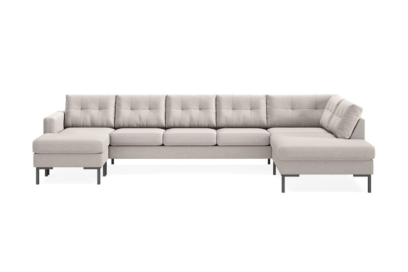 Frillestad 5-pers U-sofa Divan Venstre - Beige - Møbler - Sofaer - U Sofa