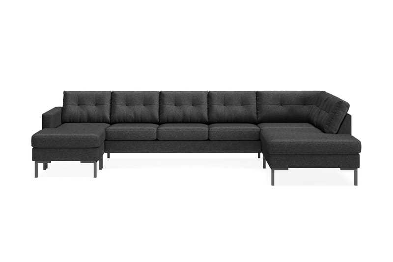 Frillestad 5-pers U-sofa Divan Venstre - Mørkegrå - Møbler - Sofaer - U Sofa