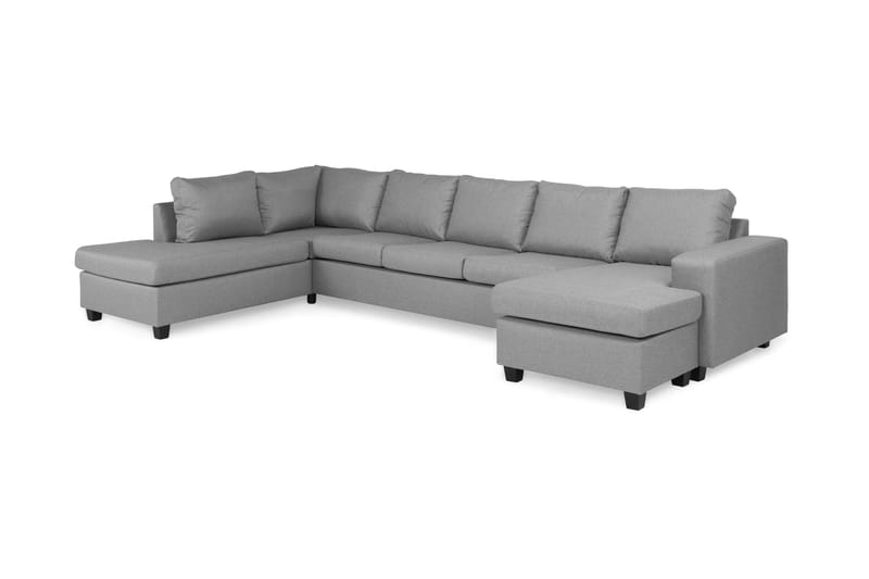 Houston U-sofa Large med Chaiselong Højre - Grå - Møbler - Sofaer - U Sofa