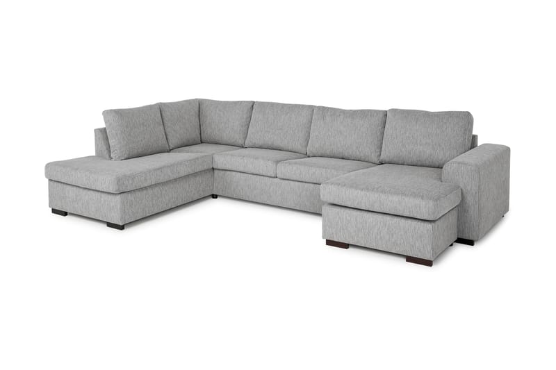 Link U-sofa Large med Chaiselong Højre - Lysegrå - U Sofa