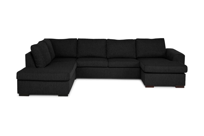 Link U-sofa Large med Chaiselong Højre - Sort - Møbler - Sofaer - U Sofa