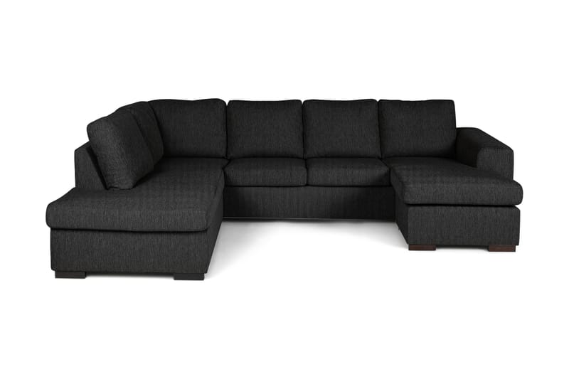 Link U-sofa med Chaiselong Højre - Sort - Møbler - Sofaer - U Sofa