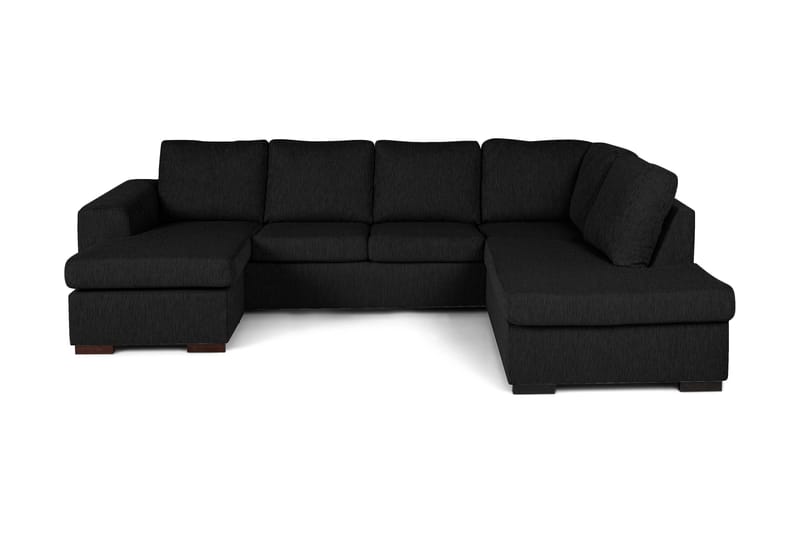 Link U-sofa med Chaiselong Venstre - Sort - Møbler - Sofaer - U Sofa