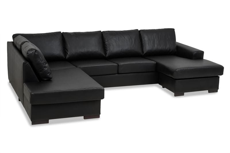 Link U-sofa XL med Chaiselong Højre - Sort - Møbler - Sofaer - U Sofa