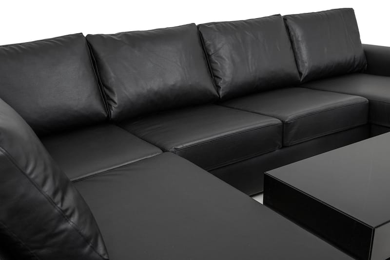 Link U-sofa XL med Chaiselong Højre - Sort - Møbler - Sofaer - U Sofa