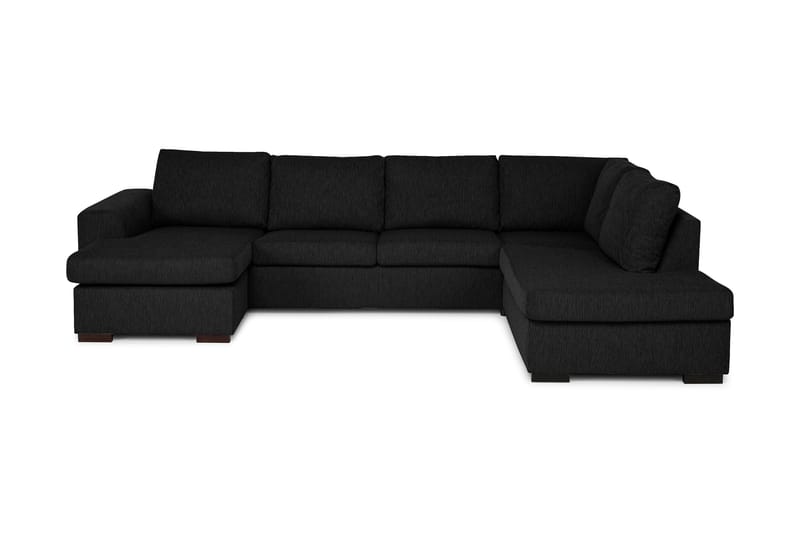 Link U-sofa XL med Chaiselong Venstre - Sort - Møbler - Sofaer - U Sofa