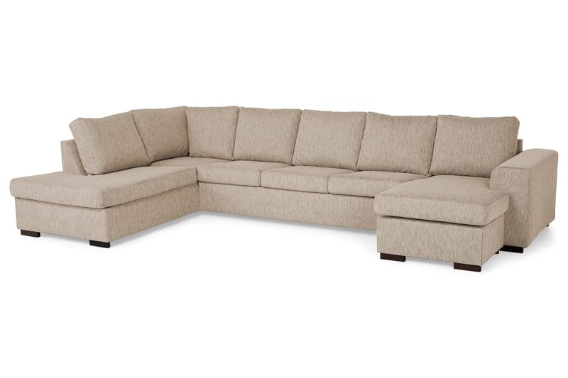 Link U-sofa XXL med Chaiselong Højre - Beige - Møbler - Sofaer - U Sofa