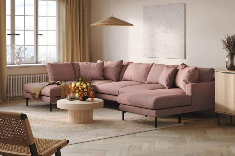 Menard 5-pers U-sofa - Lilla - Møbler - Sofaer - U Sofa