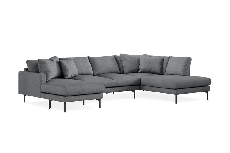 Menard 5-pers U-sofa - Mørkegrå - Møbler - Sofaer - U Sofa