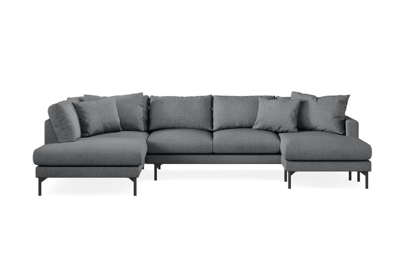 Menard 5-pers U-sofa - Mørkegrå - Møbler - Sofaer - U Sofa